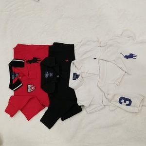 Lot of 9 polo shirts - size small/medium, 6-8 yrs